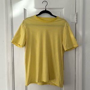 Everlane Uniform Yellow Striped Tee
